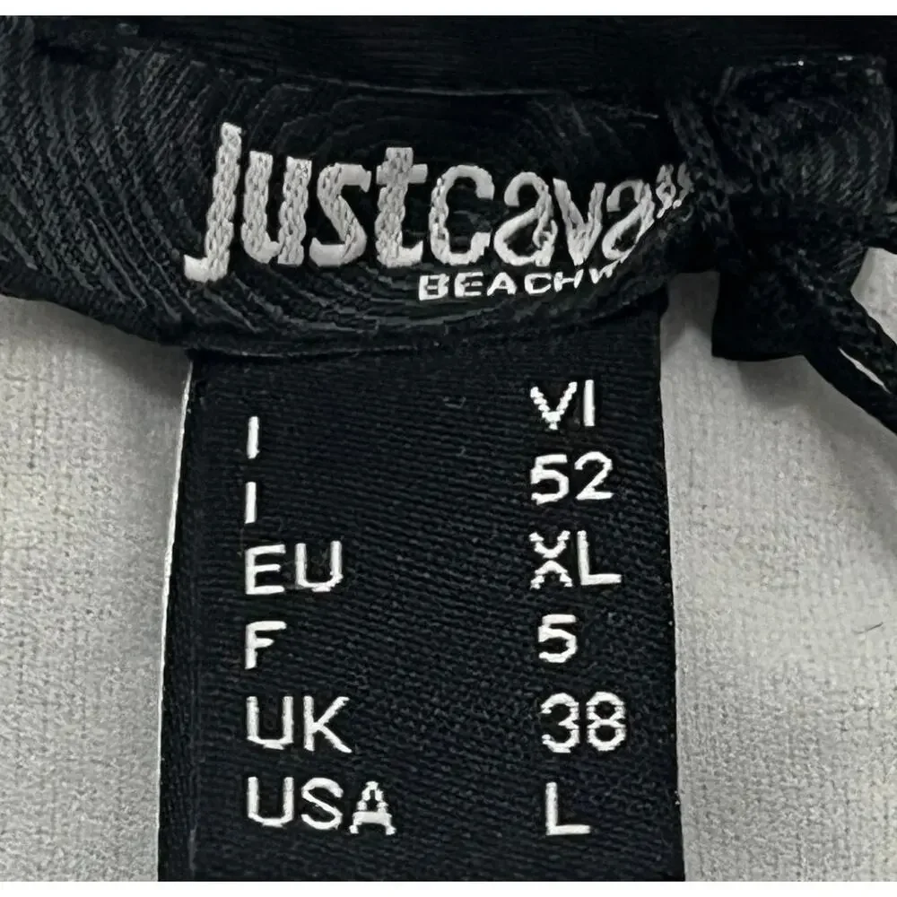 6-56 ROBERTO CAVALLI Just Cavalli Speedo Drawstring Adjustable Black Large